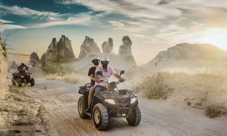 Kapadokya vadilerinde rehberli ATV turu
